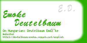 emoke deutelbaum business card